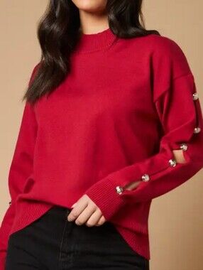 Madison + Hudson Red Holiday Sweater Sz XL